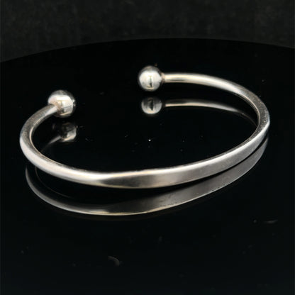 Silver torque bangle 18.7g (sh27029b)