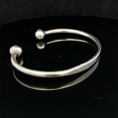 Silver torque bangle 18.7g (sh27029b)