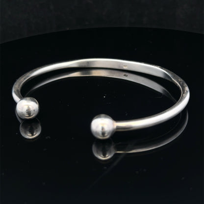 Silver torque bangle 18.7g (sh27029b)