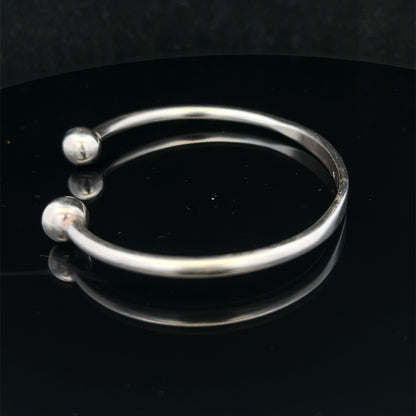 Silver torque bangle 18.7g (sh27029b)