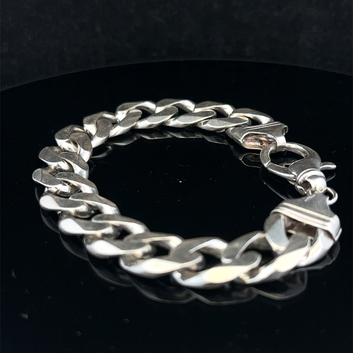 Silver curb bracelet 60.1g (sh25222l)