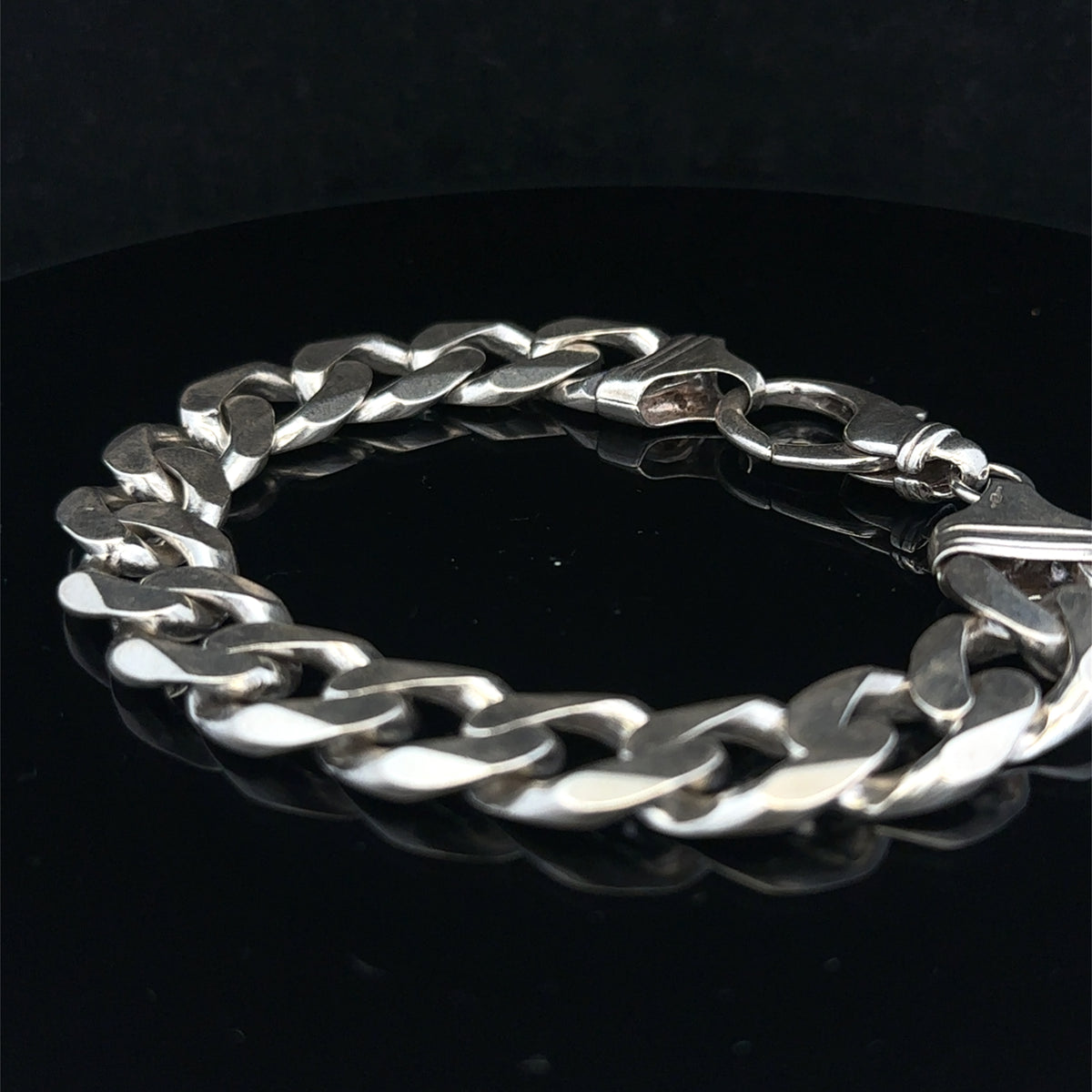 Silver curb bracelet 60.1g (sh25222l)