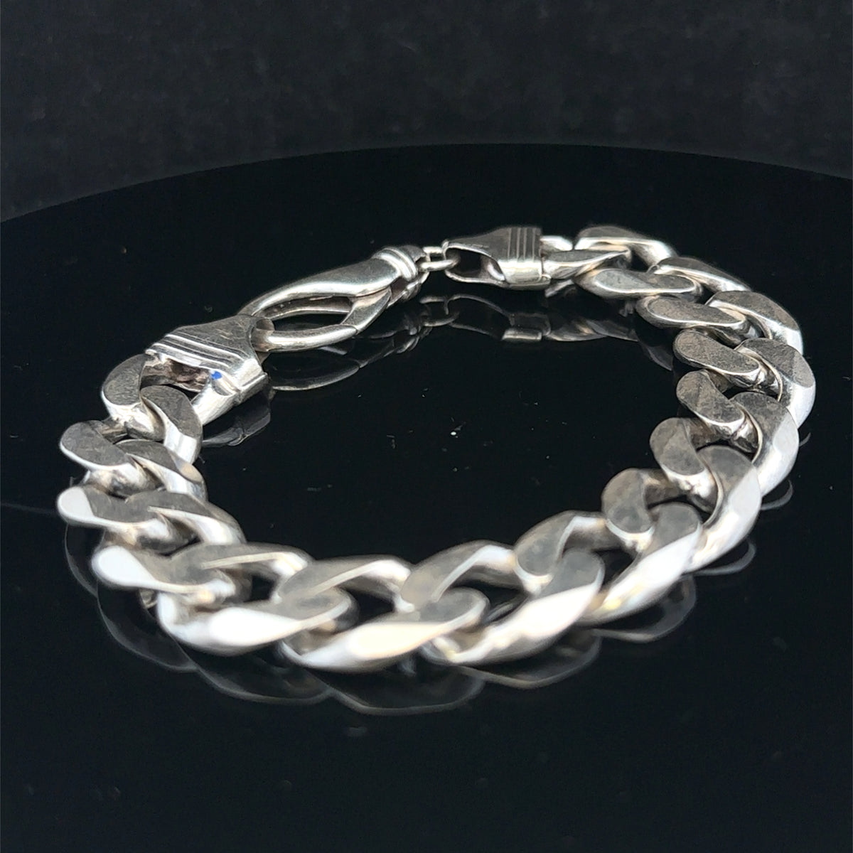 Silver curb bracelet 60.1g (sh25222l)