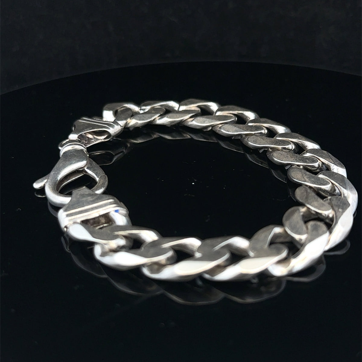 Silver curb bracelet 60.1g (sh25222l)