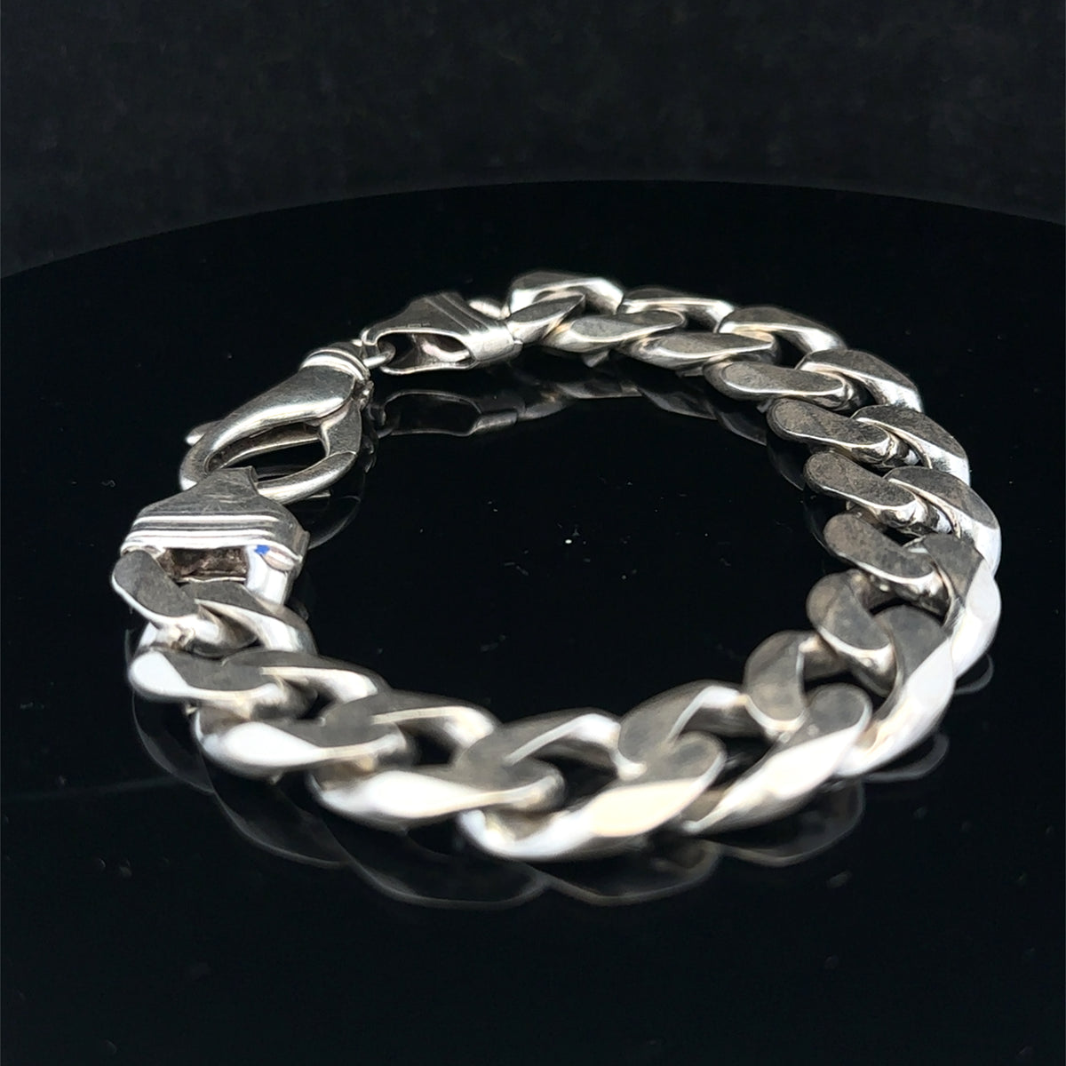 Silver curb bracelet 60.1g (sh25222l)
