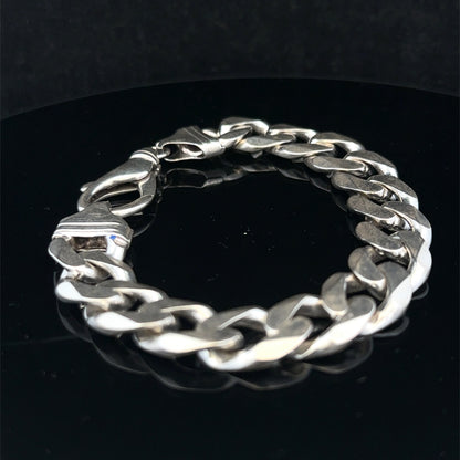 Silver curb bracelet 60.1g (sh25222l)
