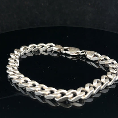 Silver curb bracelet 33.2g (sh26907b)