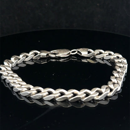 Silver curb bracelet 33.2g (sh26907b)