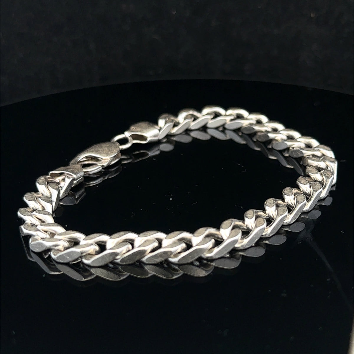 Silver curb bracelet 33.2g (sh26907b)