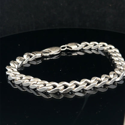 Silver curb bracelet 33.2g (sh26907b)