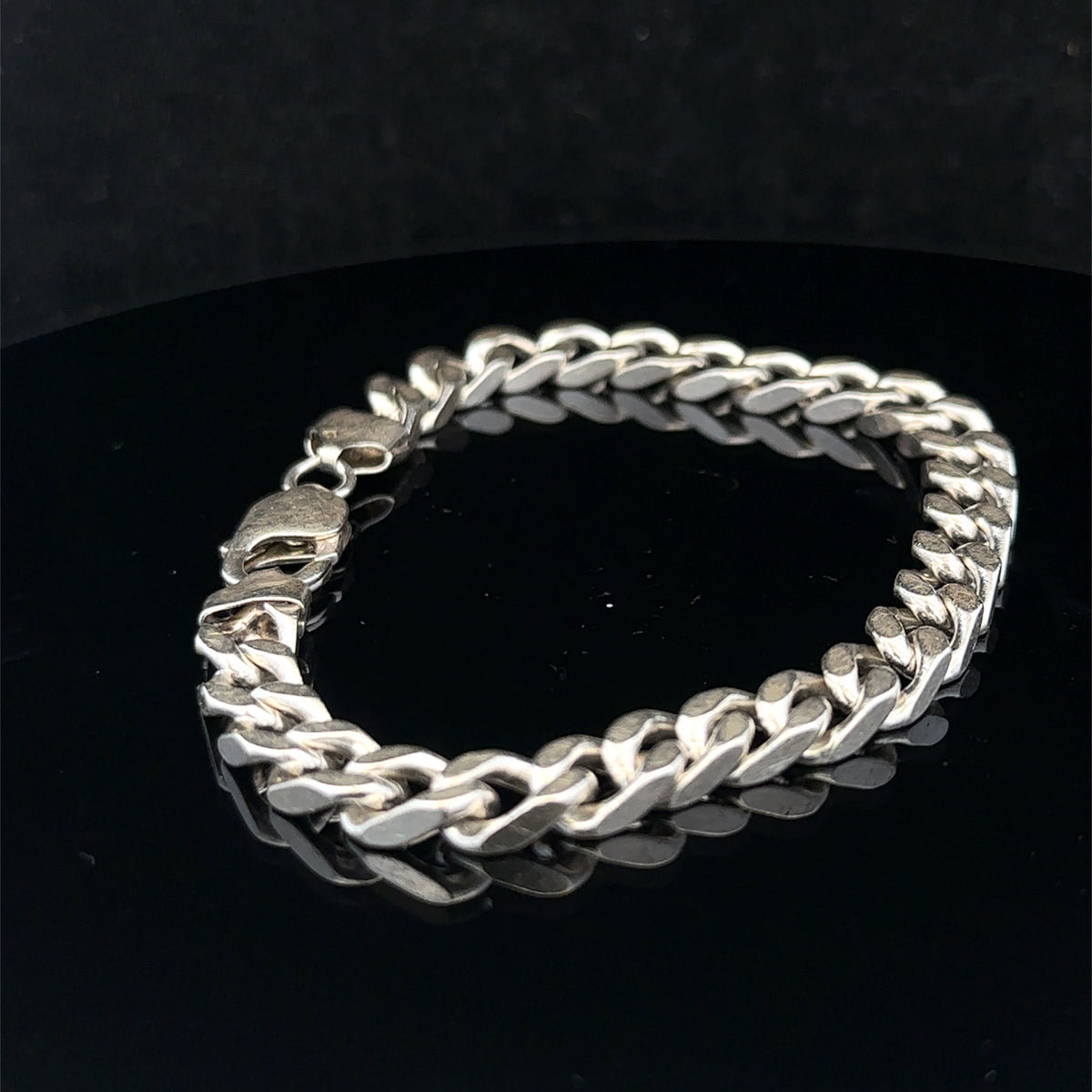 Silver curb bracelet 33.2g (sh26907b)