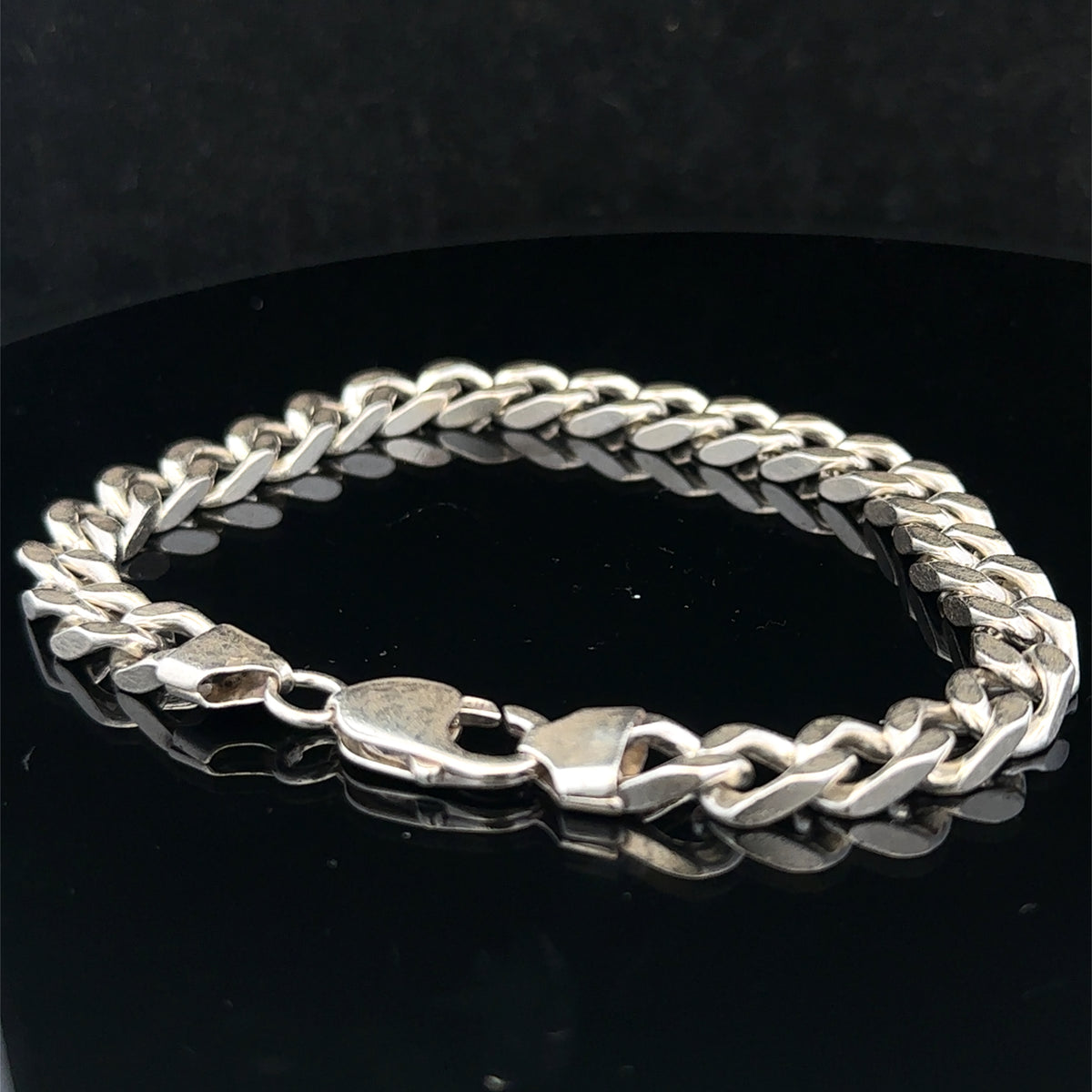 Silver curb bracelet 33.2g (sh26907b)