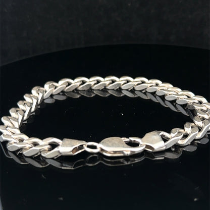 Silver curb bracelet 33.2g (sh26907b)