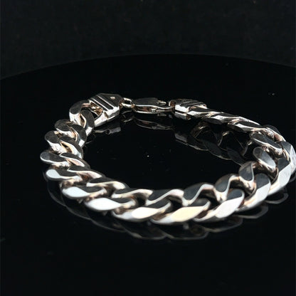 Silver curb bracelet 52.9g (sh26381b)