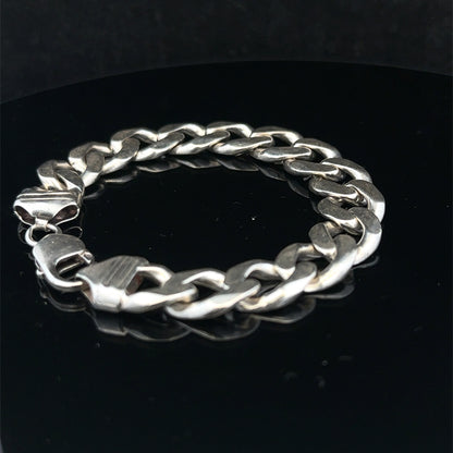 Silver curb bracelet 43.8g (sh26226b)