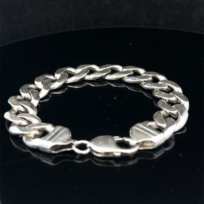 Silver curb bracelet 43.8g (sh26226b)