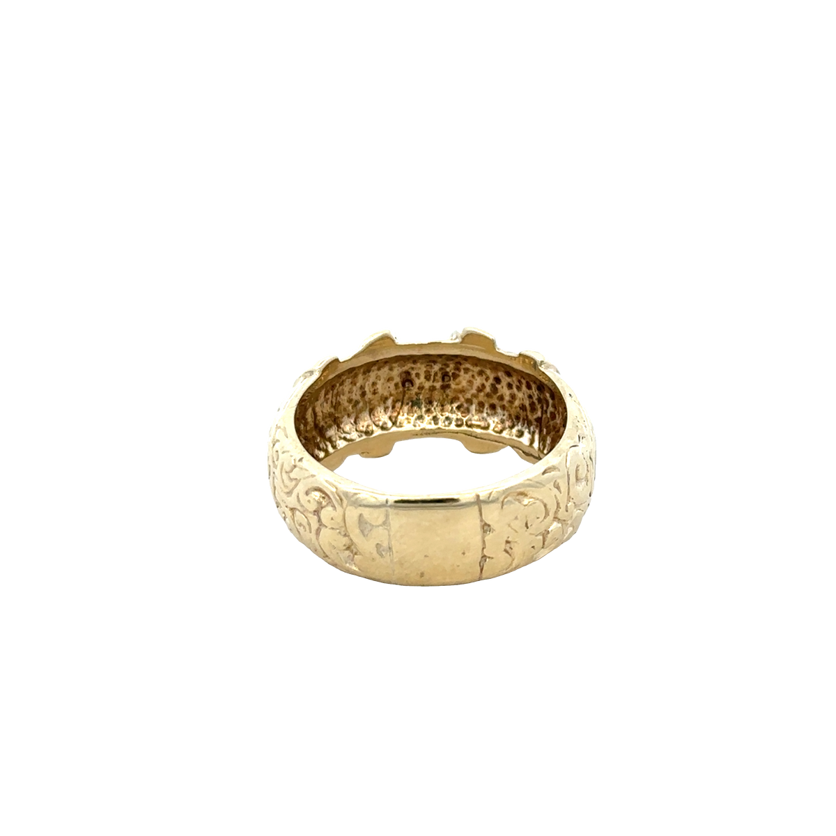 9ct yellow gold buckle ring size Y1/2 (sh25938l)