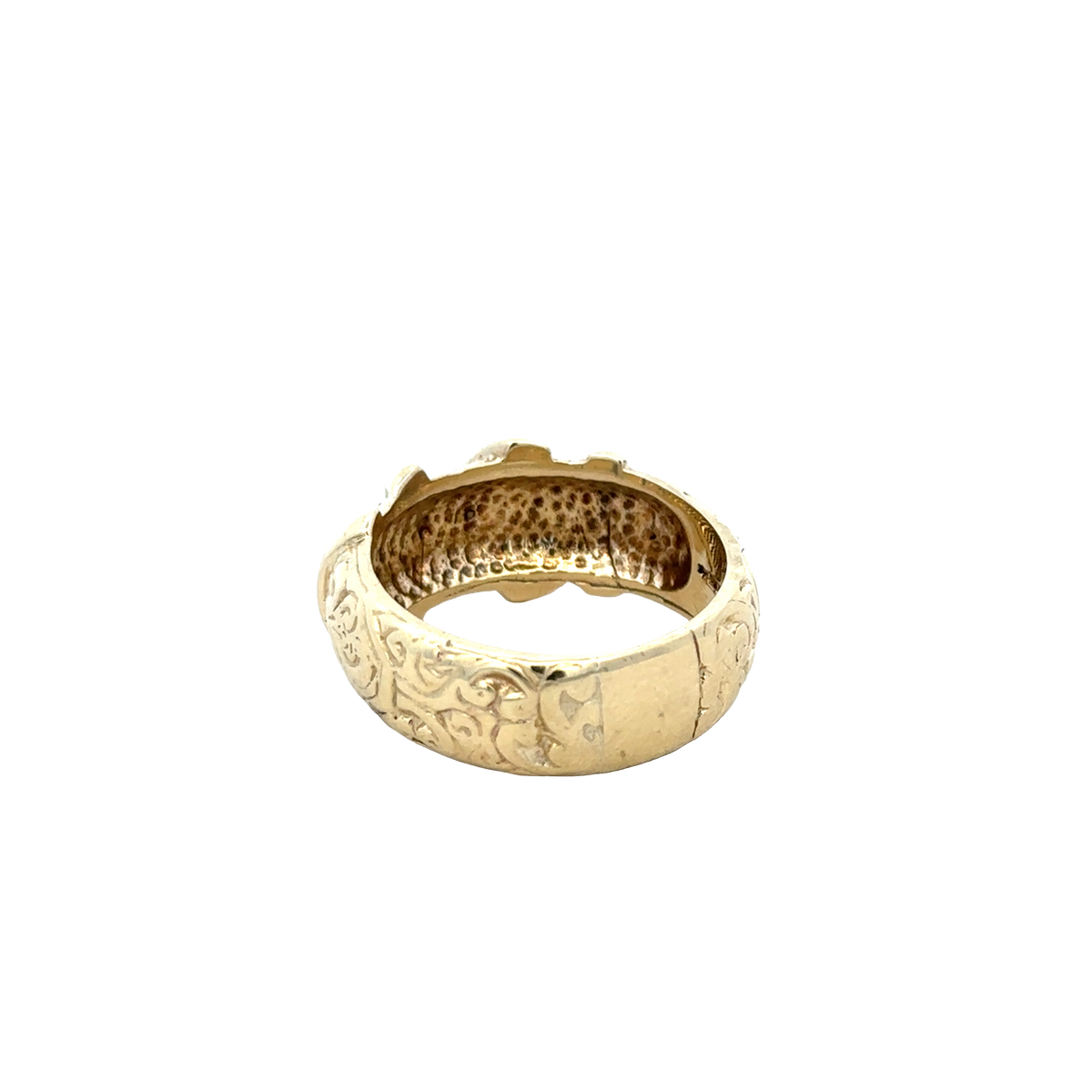 9ct yellow gold buckle ring size Y1/2 (sh25938l)