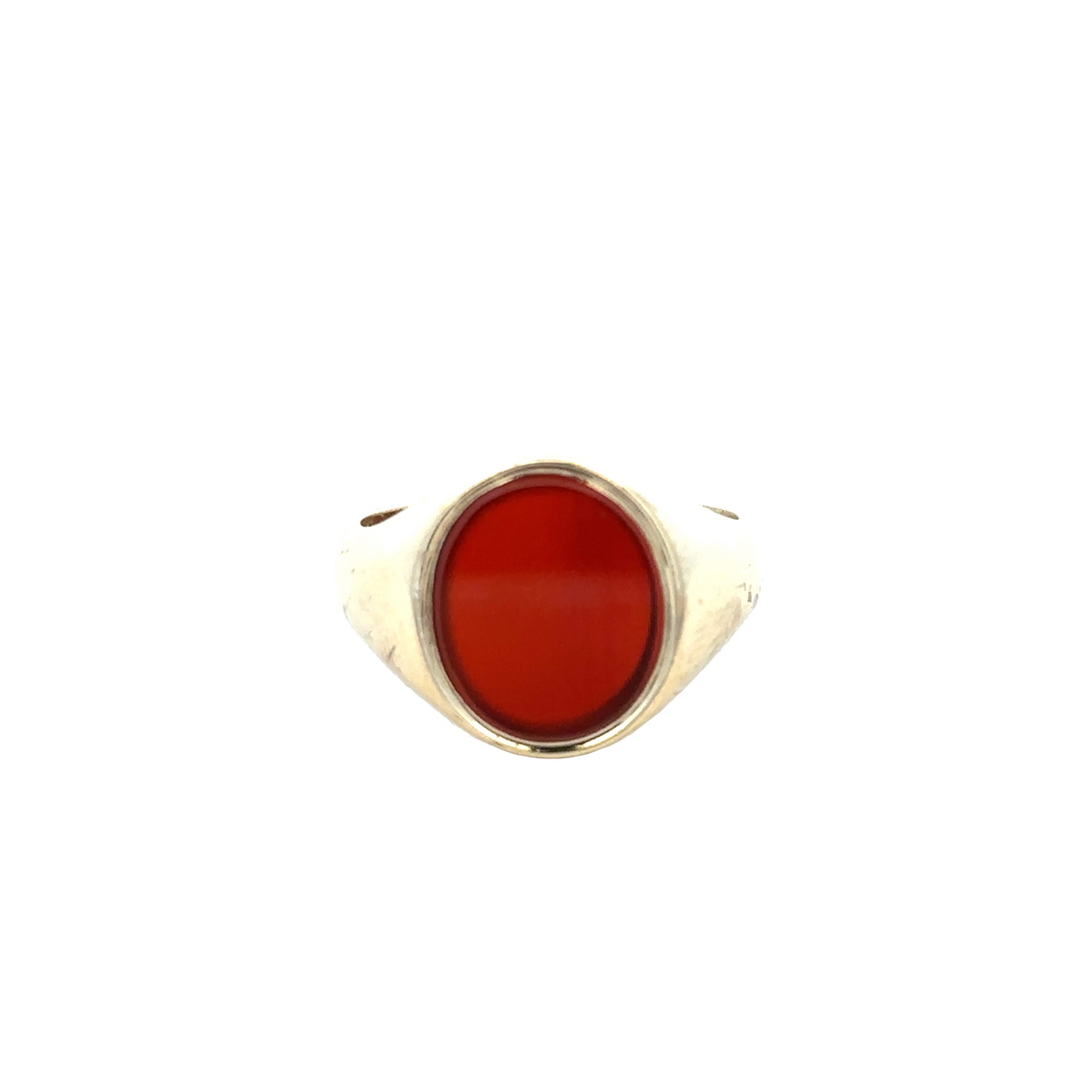 9ct yellow gold signet ring size Q (sh25921l)