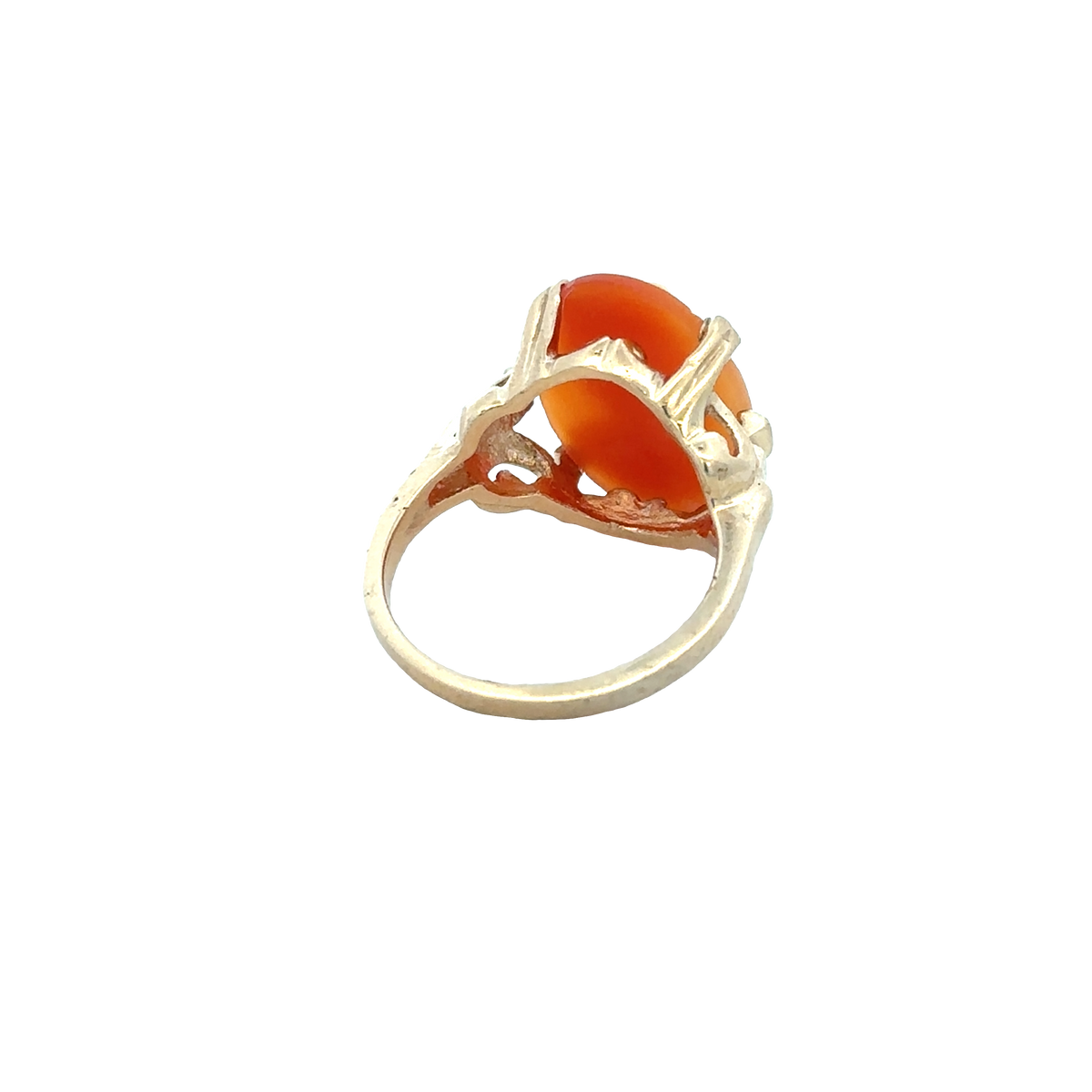 9ct yellow gold cameo ring size K (sh25924l)