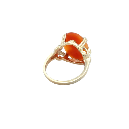 9ct yellow gold cameo ring size K (sh25924l)