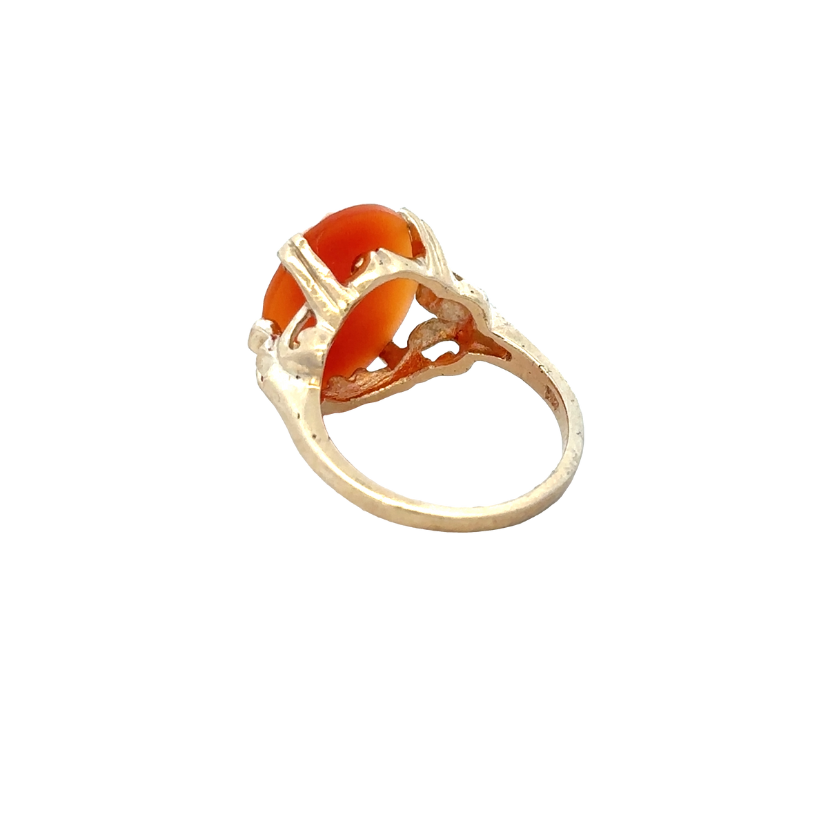 9ct yellow gold cameo ring size K (sh25924l)