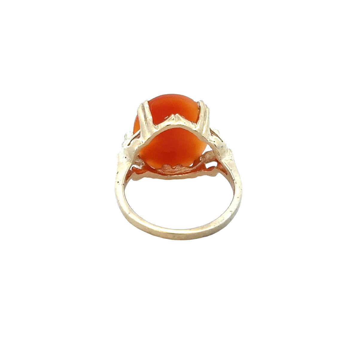 9ct yellow gold cameo ring size K (sh25924l)