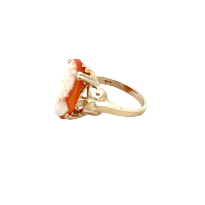 9ct yellow gold cameo ring size K (sh25924l)