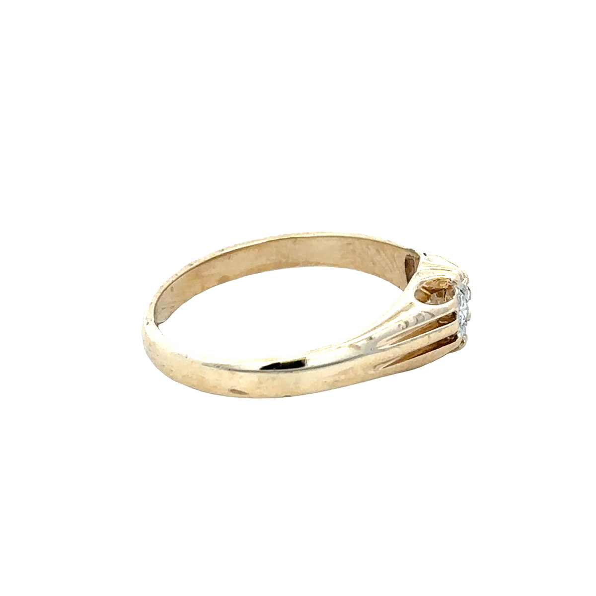 9ct yellow gold diamond ring size S (sh25912l)