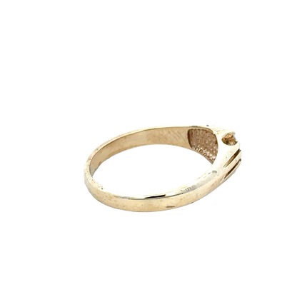 9ct yellow gold diamond ring size S (sh25912l)