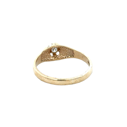 9ct yellow gold diamond ring size S (sh25912l)