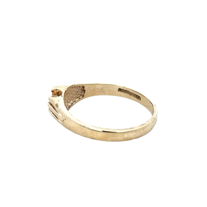 9ct yellow gold diamond ring size S (sh25912l)
