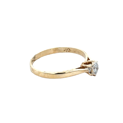 9ct yellow gold diamond ring size J1/2 (sh25940l)