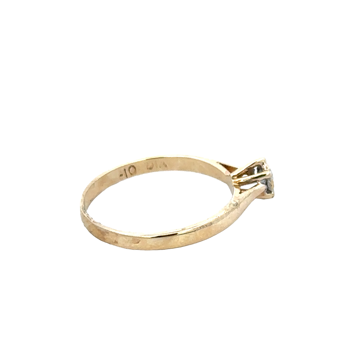 9ct yellow gold diamond ring size J1/2 (sh25940l)