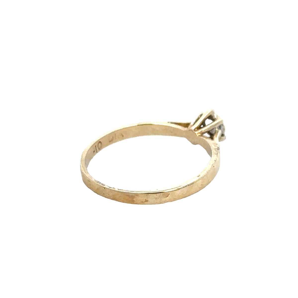 9ct yellow gold diamond ring size J1/2 (sh25940l)