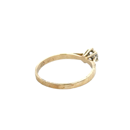 9ct yellow gold diamond ring size J1/2 (sh25940l)