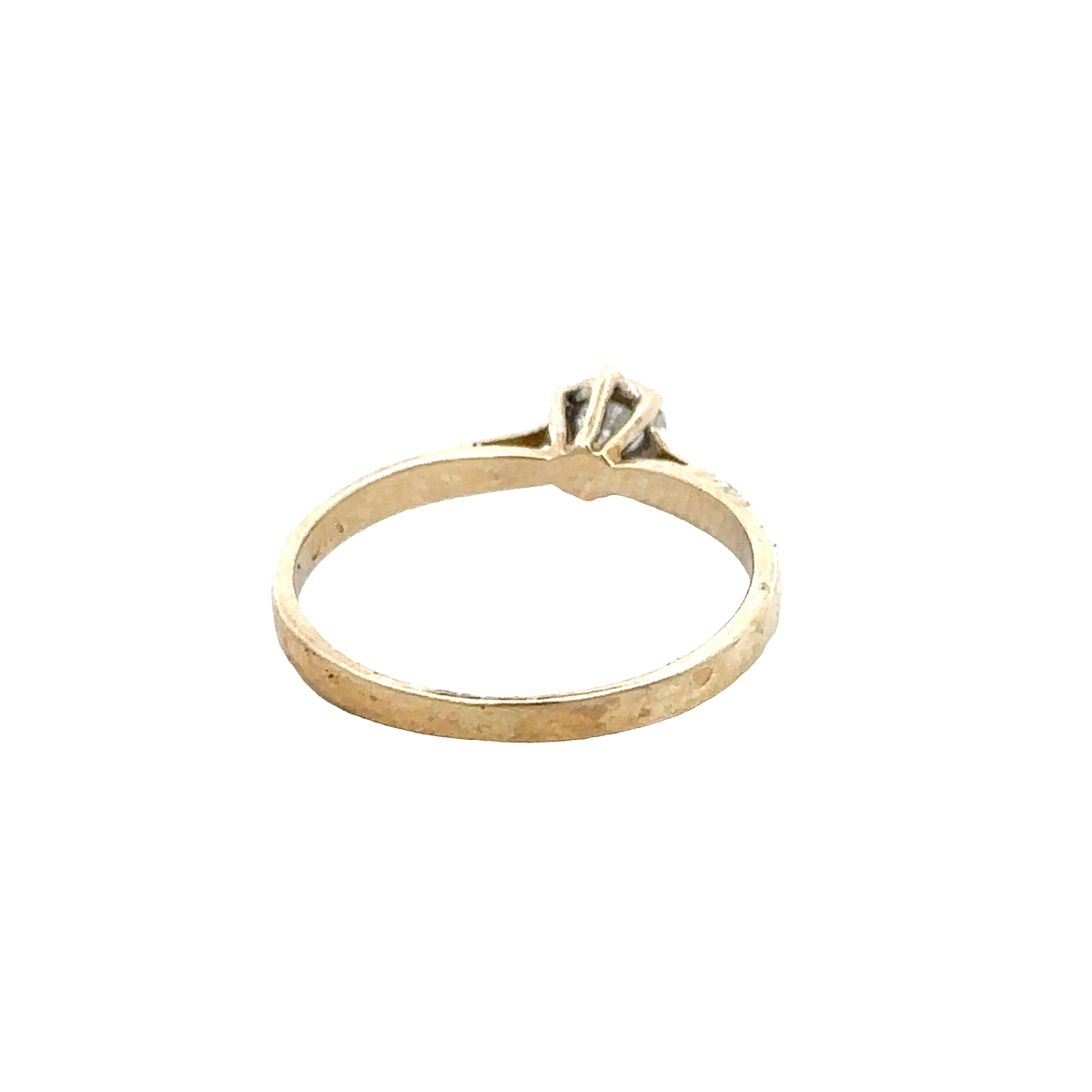 9ct yellow gold diamond ring size J1/2 (sh25940l)