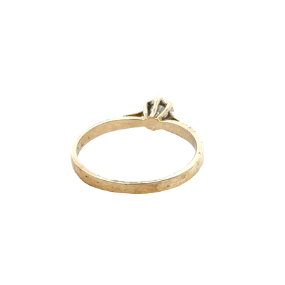 9ct yellow gold diamond ring size J1/2 (sh25940l)