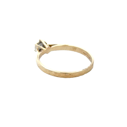 9ct yellow gold diamond ring size J1/2 (sh25940l)