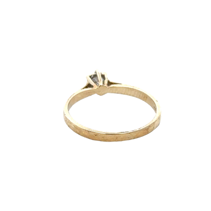 9ct yellow gold diamond ring size J1/2 (sh25940l)