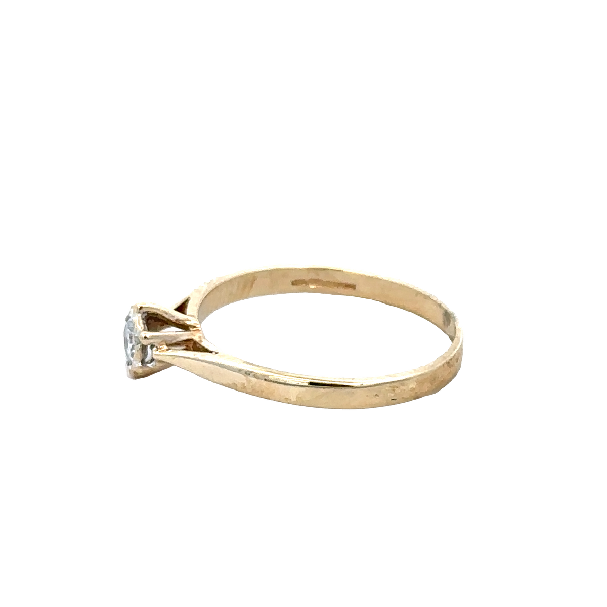 9ct yellow gold diamond ring size J1/2 (sh25940l)
