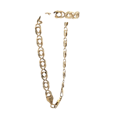 9ct yellow gold bracelet 4.9g (sh25888l)