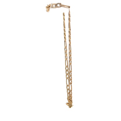 9ct yellow gold figaro bracelet 1.2g (sh25936l)