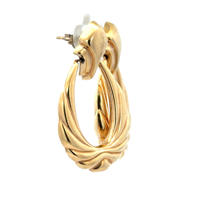 9ct yellow gold earrings 5.6g (sh25919l)