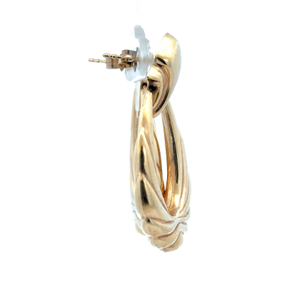 9ct yellow gold earrings 5.6g (sh25919l)