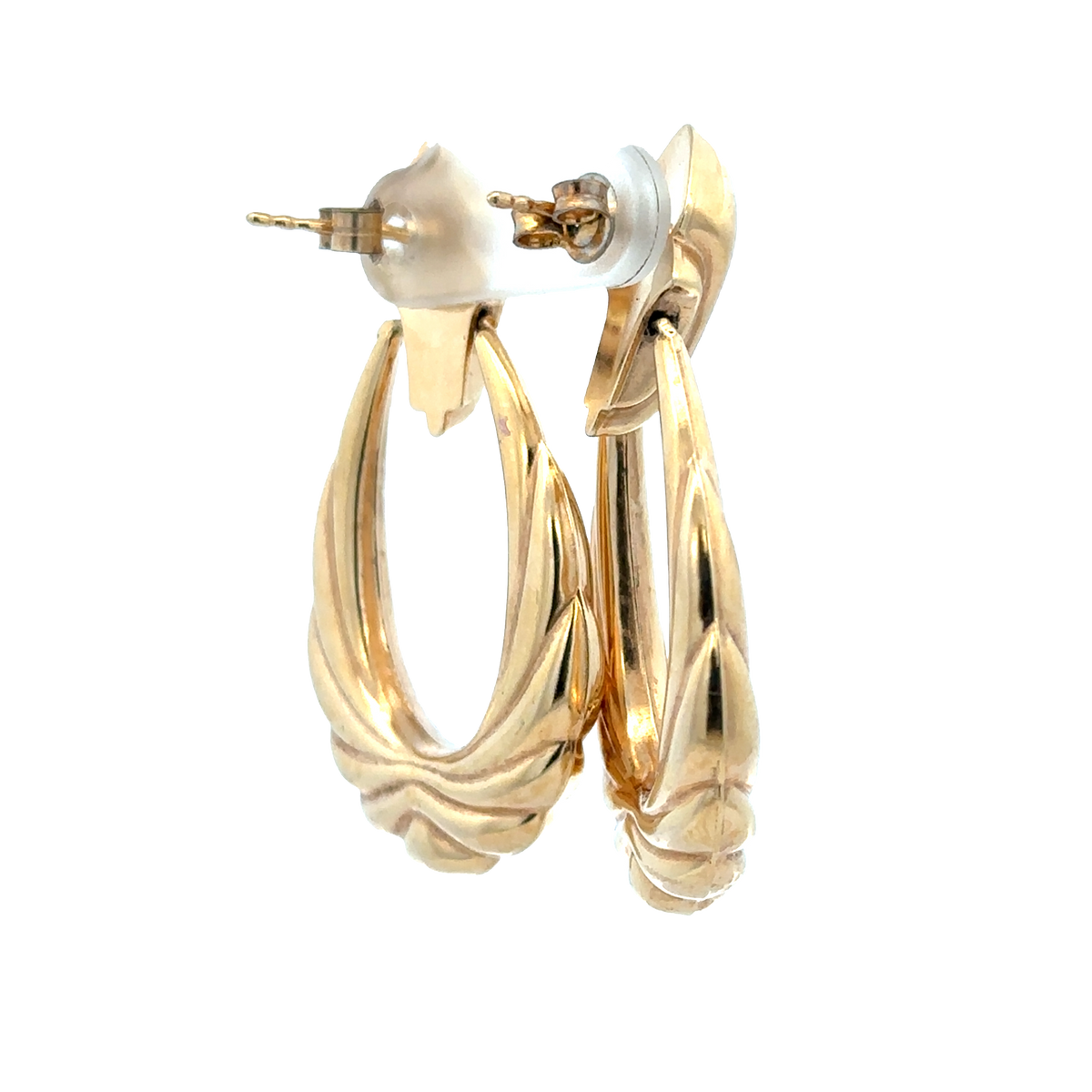 9ct yellow gold earrings 5.6g (sh25919l)