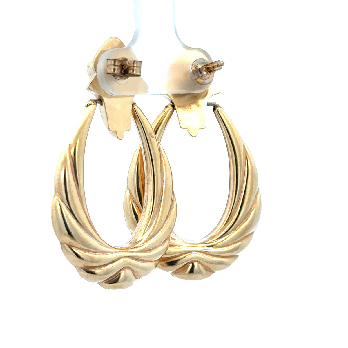 9ct yellow gold earrings 5.6g (sh25919l)