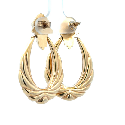 9ct yellow gold earrings 5.6g (sh25919l)