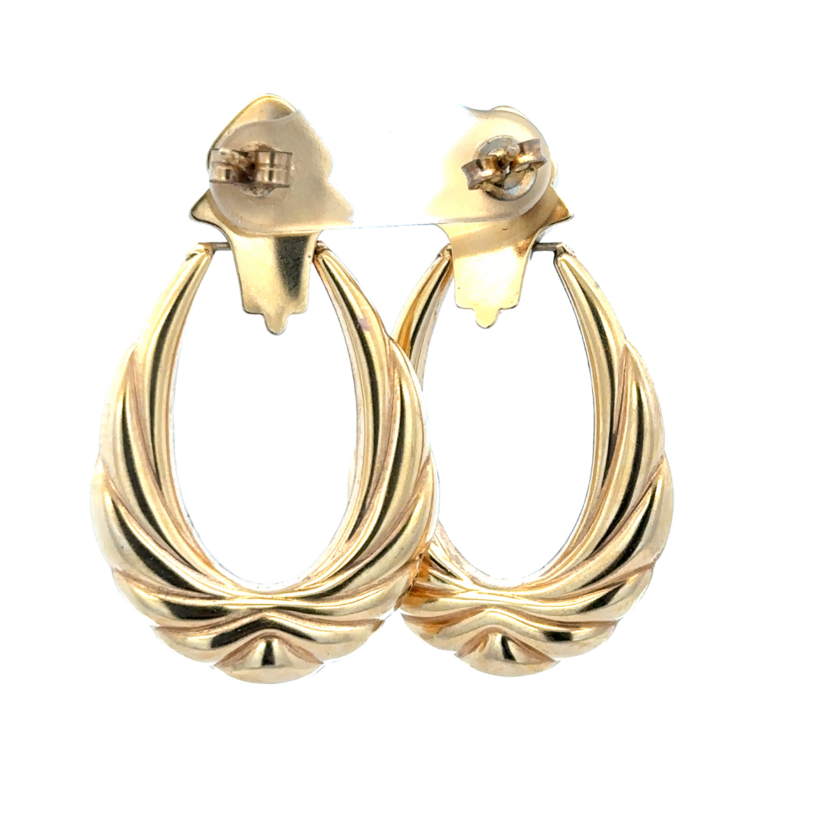 9ct yellow gold earrings 5.6g (sh25919l)