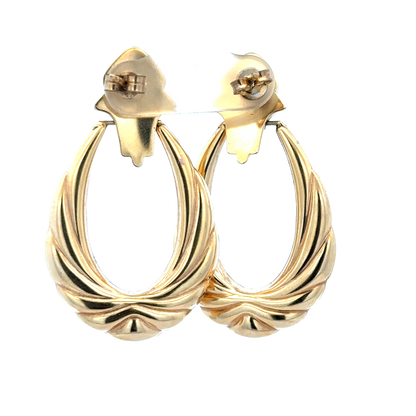 9ct yellow gold earrings 5.6g (sh25919l)